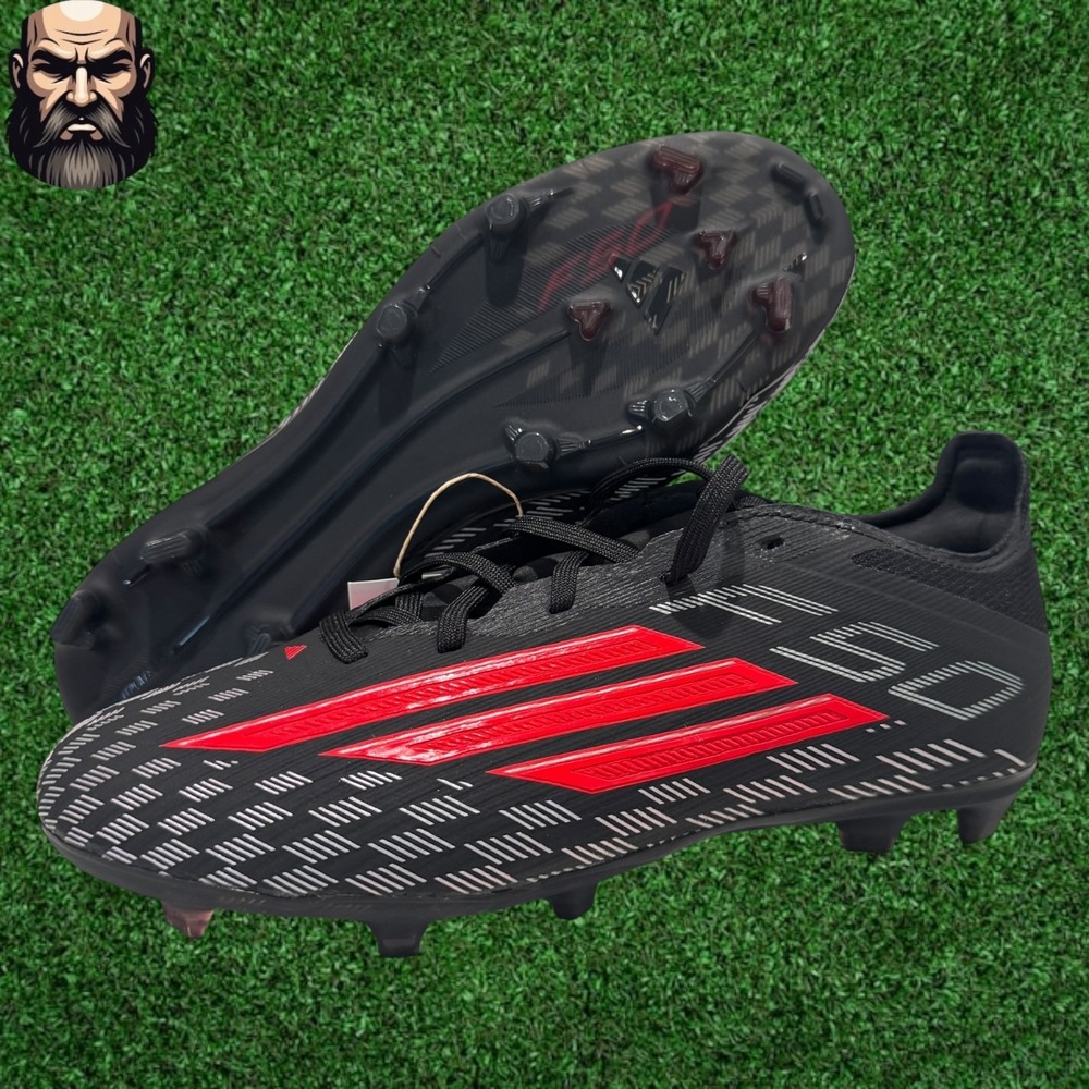 Adidas F50 Elite FG Black Red JR8962 Soccer Cleats Youth Size 1.5